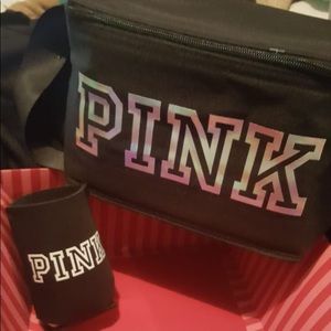 Victoria’s Secret Pink Koozie and Lunch bag